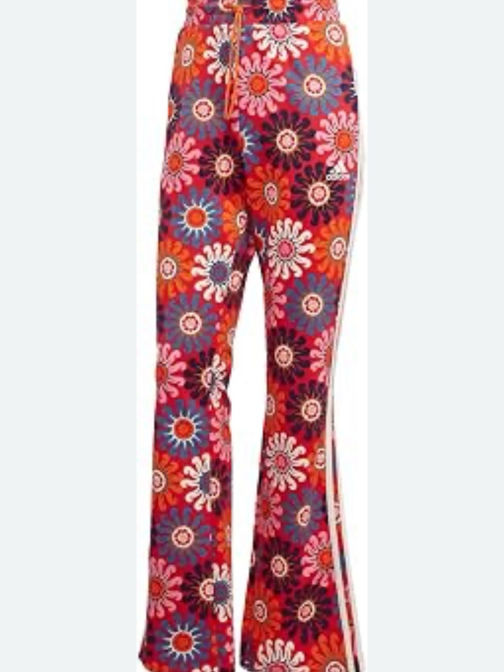 New Adidas & Farm Rio High Waist Floral Pants Sz XL Women